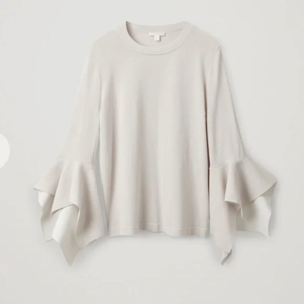 COS Draped Sleeve Top XS